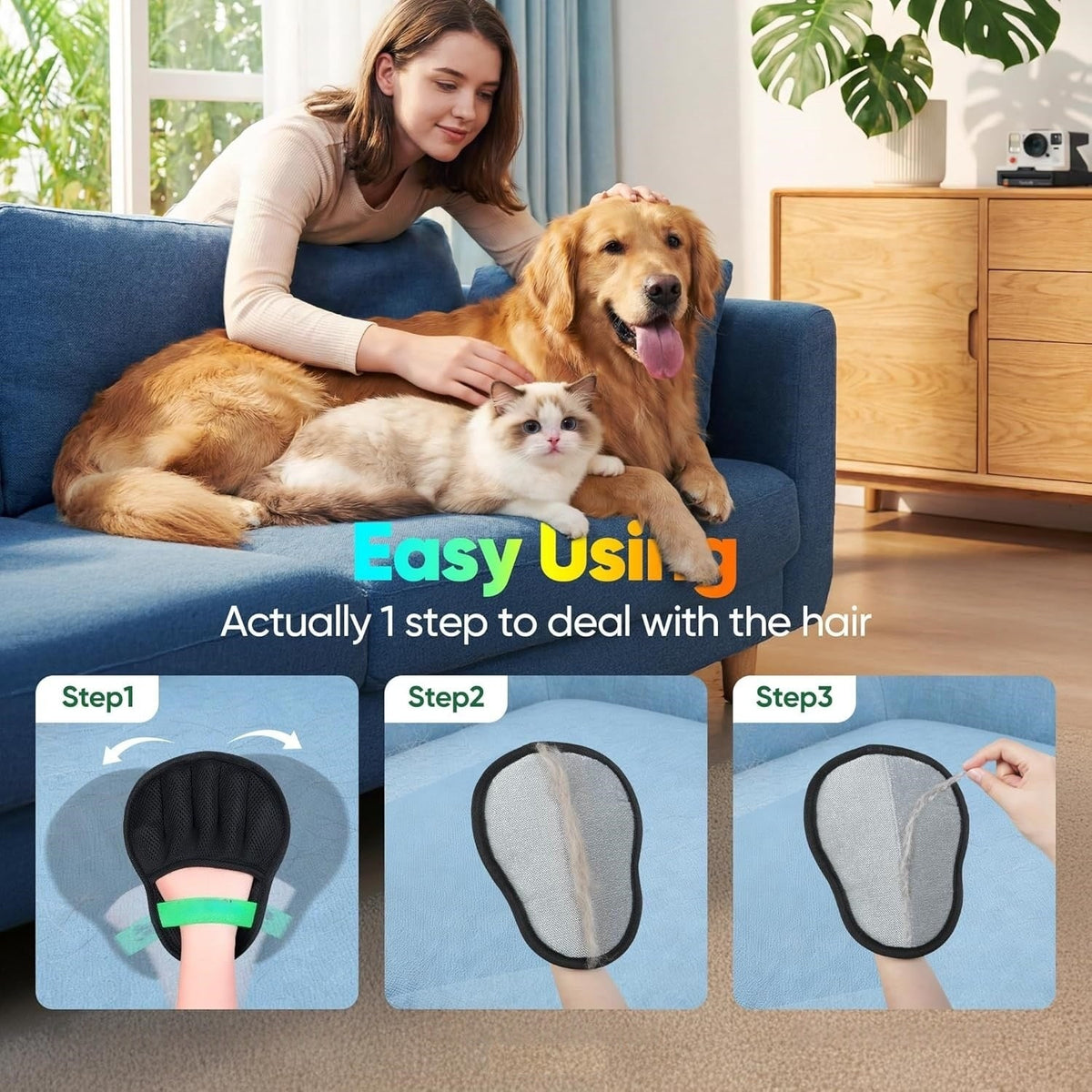 Static Pet Hair Remover Glove - view 3
