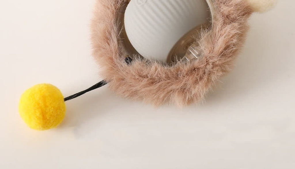 Plush Rolling Cat Ball Toy - MapleSnug product photo